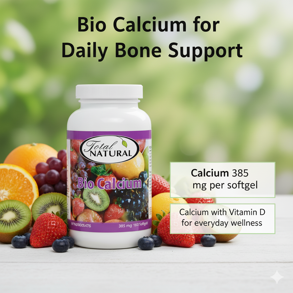 Total Natural Bio Calcium 385mg 180s