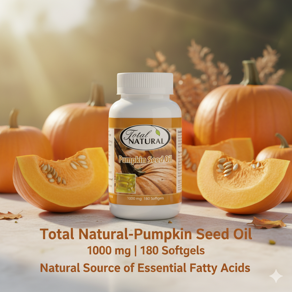 Total Natural Pumpkin Seed Oil 1000mg 180s