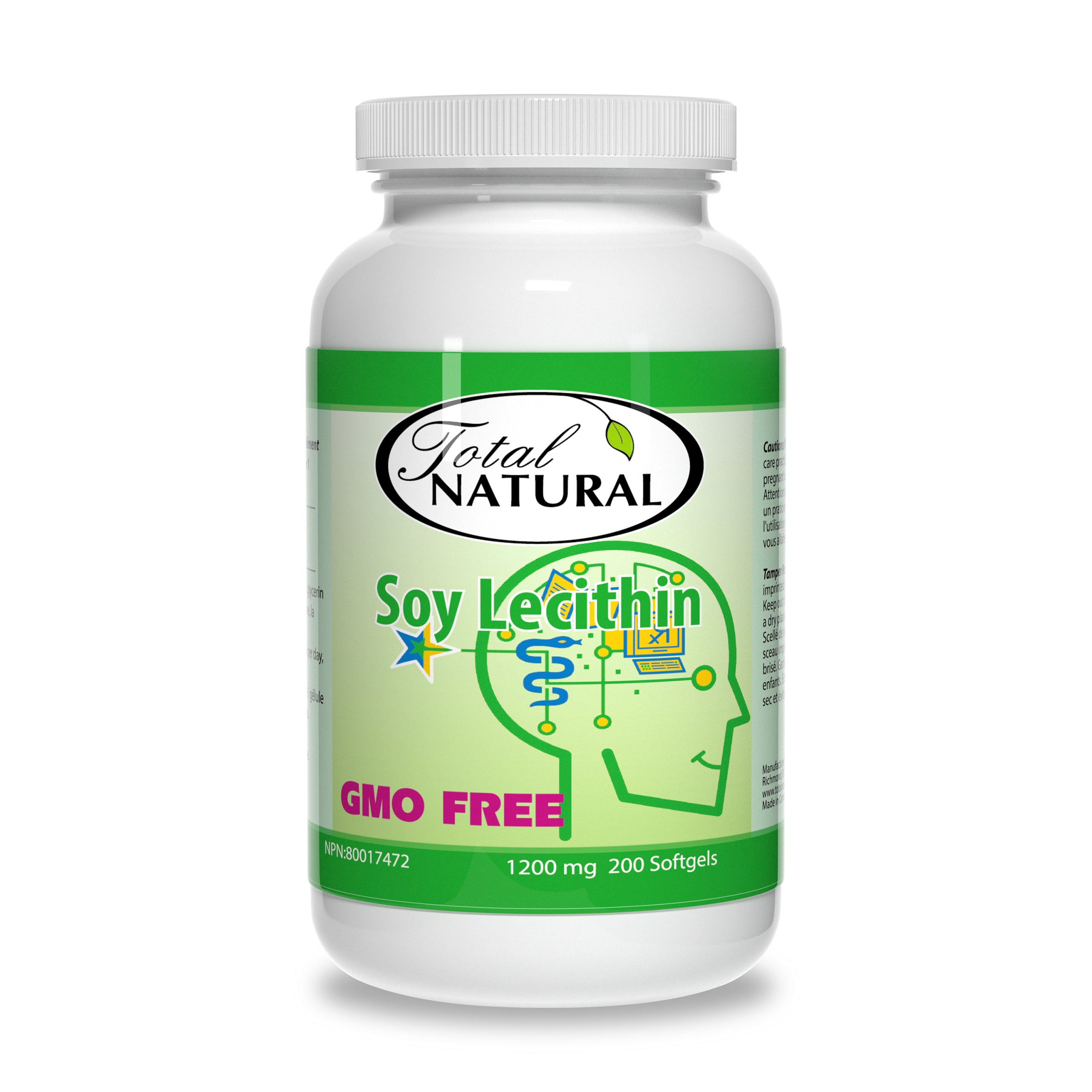 Total Natural Soy Lecithin 1200mg 200s