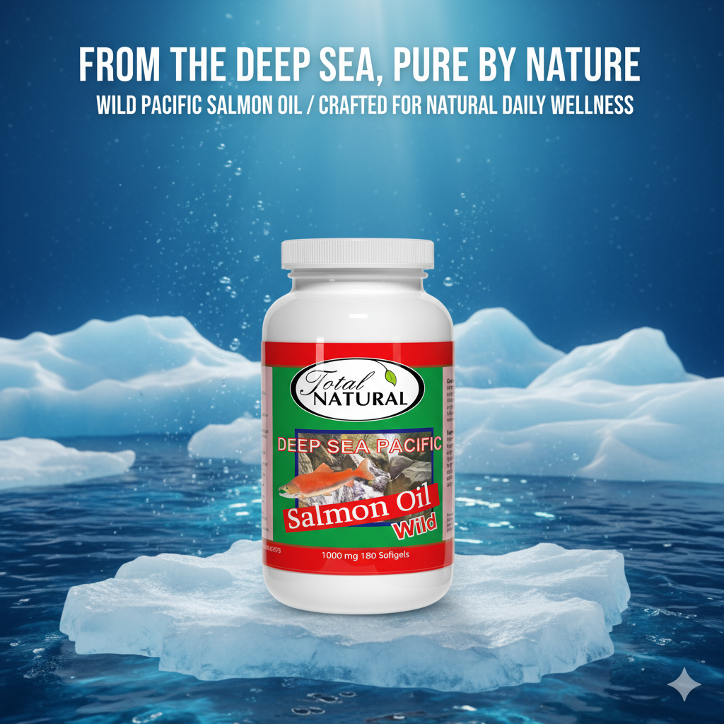 Total Natural DEEP SEA PACIFIC Salmon Fish Oil 1000mg 180s