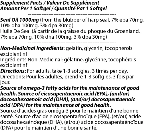 Total Natural Wild Seal Oil 1000mg 250s