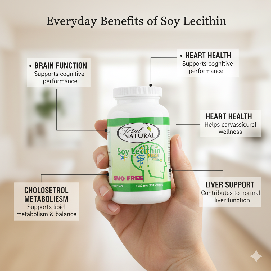 Total Natural Soy Lecithin 1200mg 200s