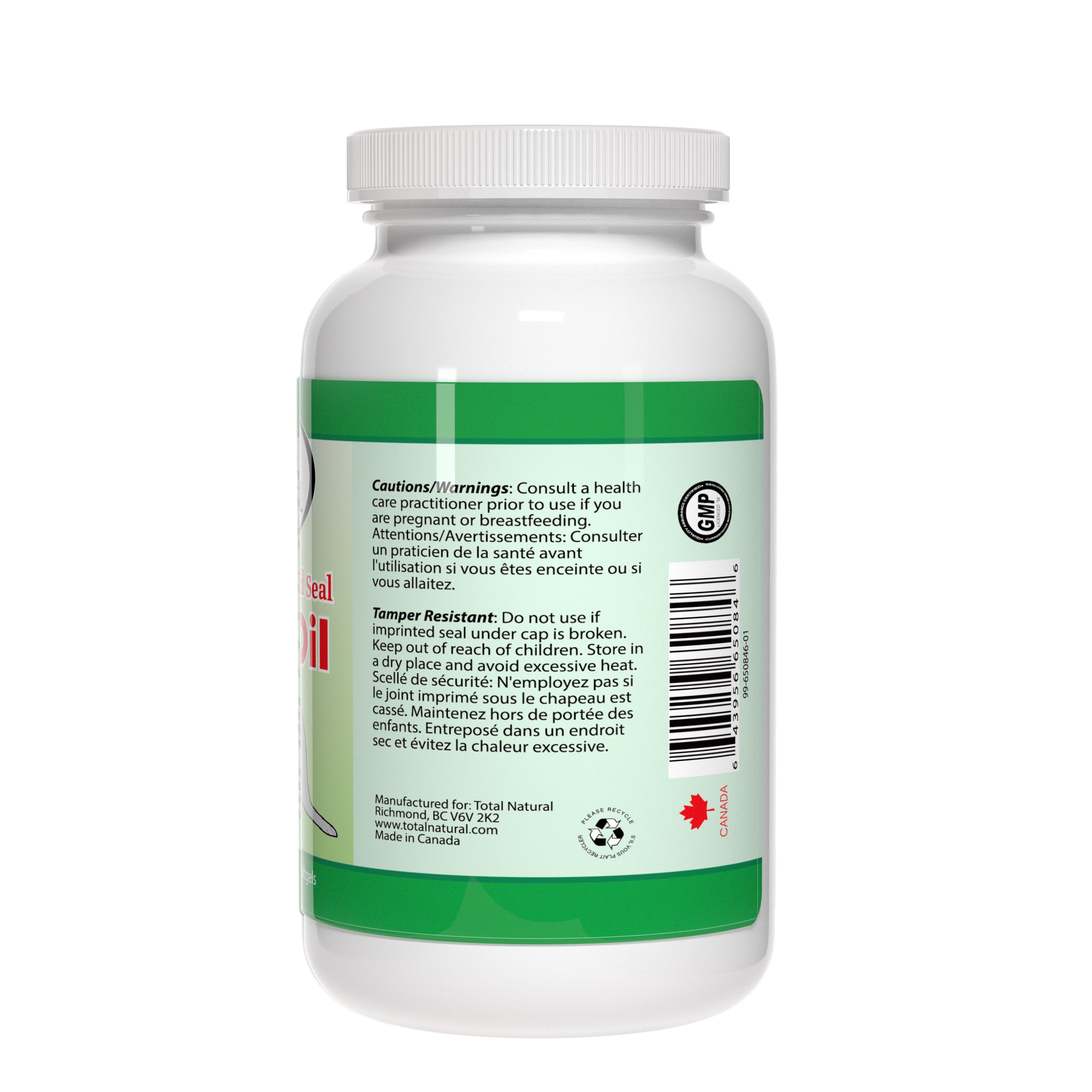 Total Natural Wild Seal Oil 500mg 250s