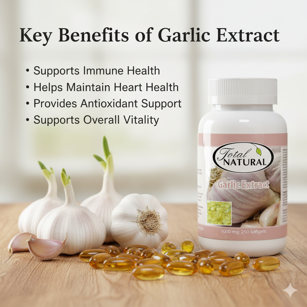 Total Natural Garlic Extract 1000mg 250s