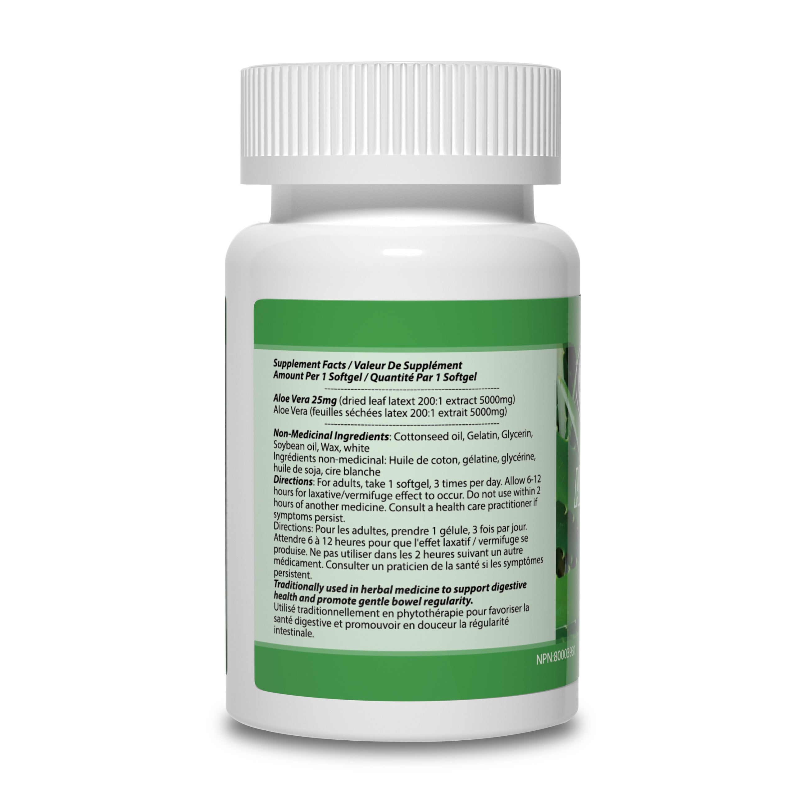 Total Natural Aloe Vera Gel 5000mg 90s - Natural Laxatives and Vermifuge