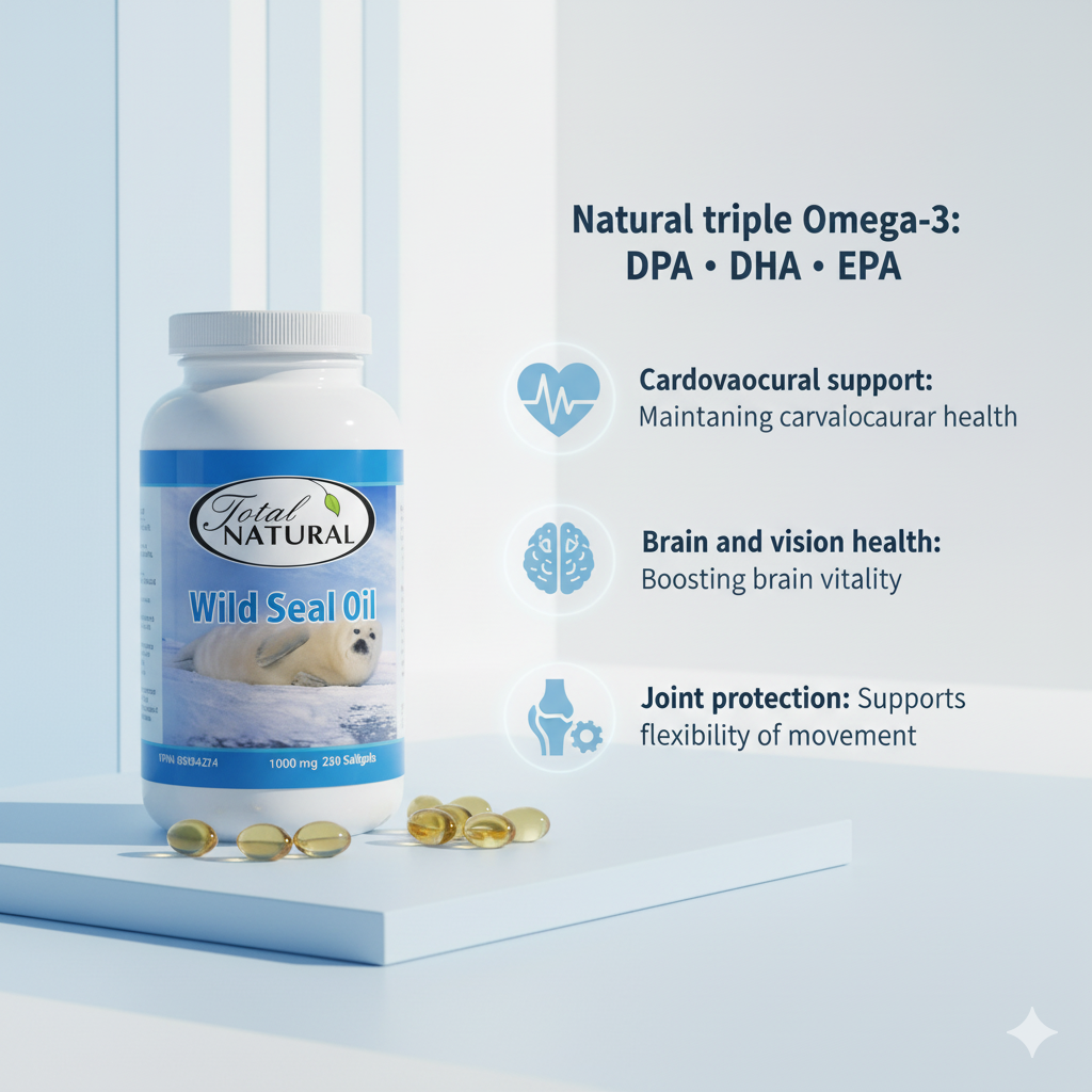 Total Natural Wild Seal Oil 1000mg 250s