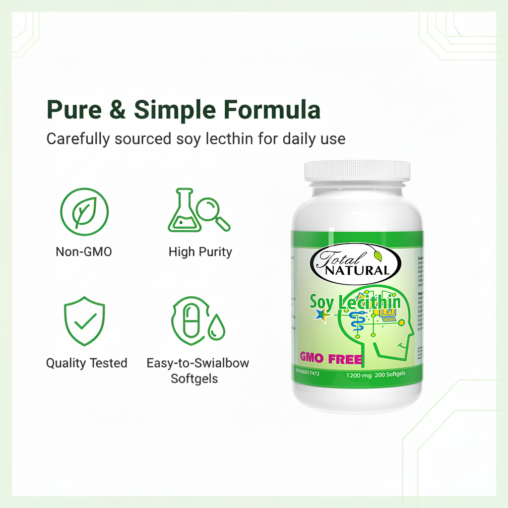 Total Natural Soy Lecithin 1200mg 200s