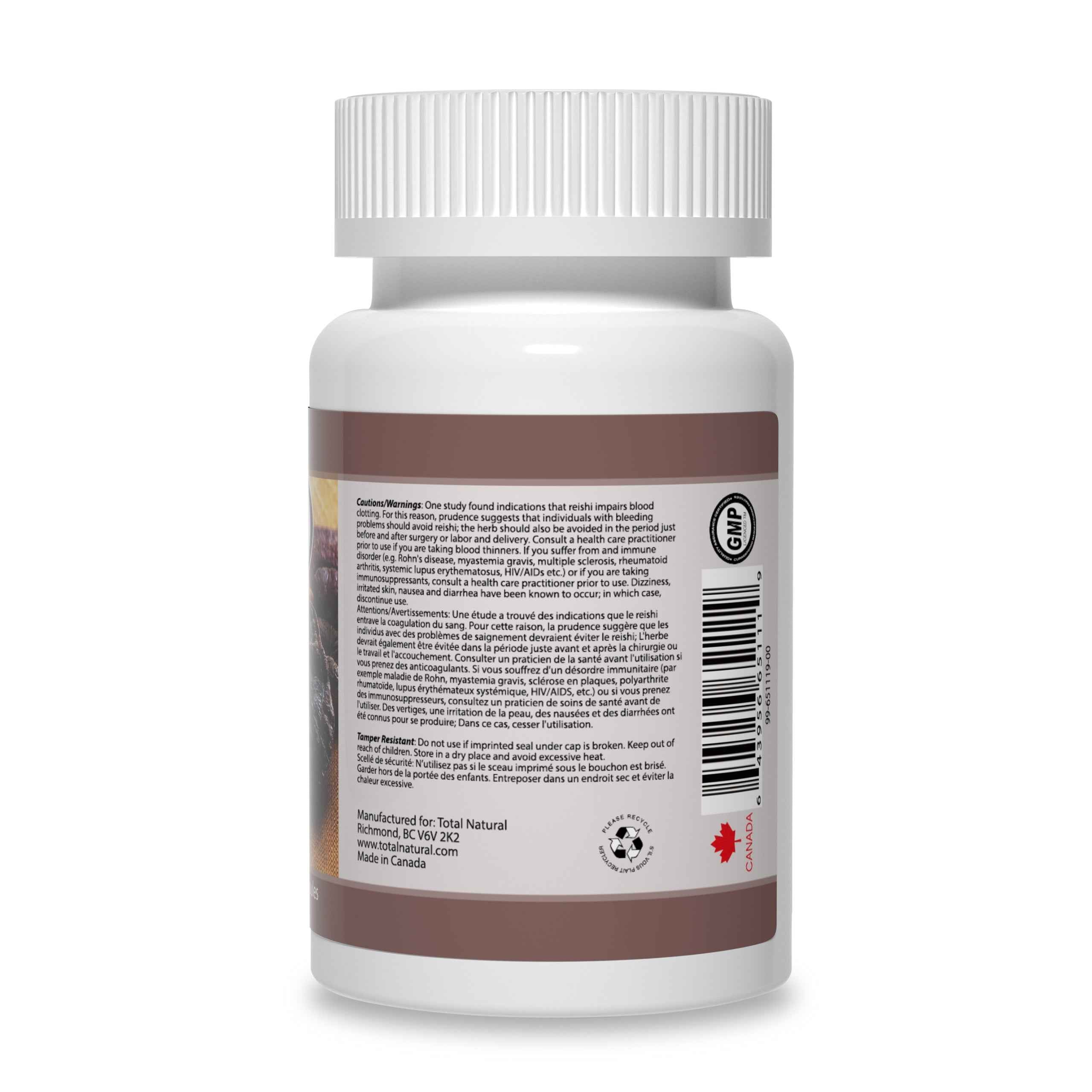 Total Natural Reishi 410 mg 60c