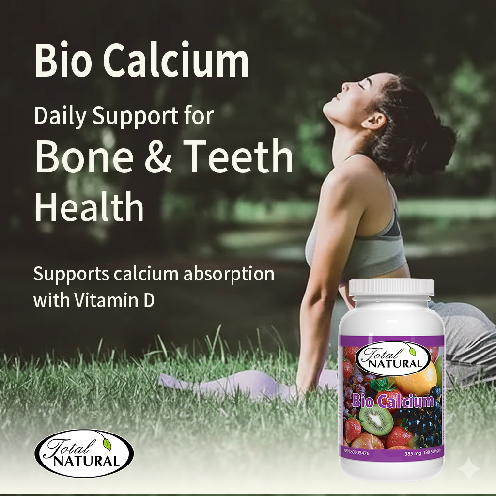 Total Natural Bio Calcium 385mg 180s