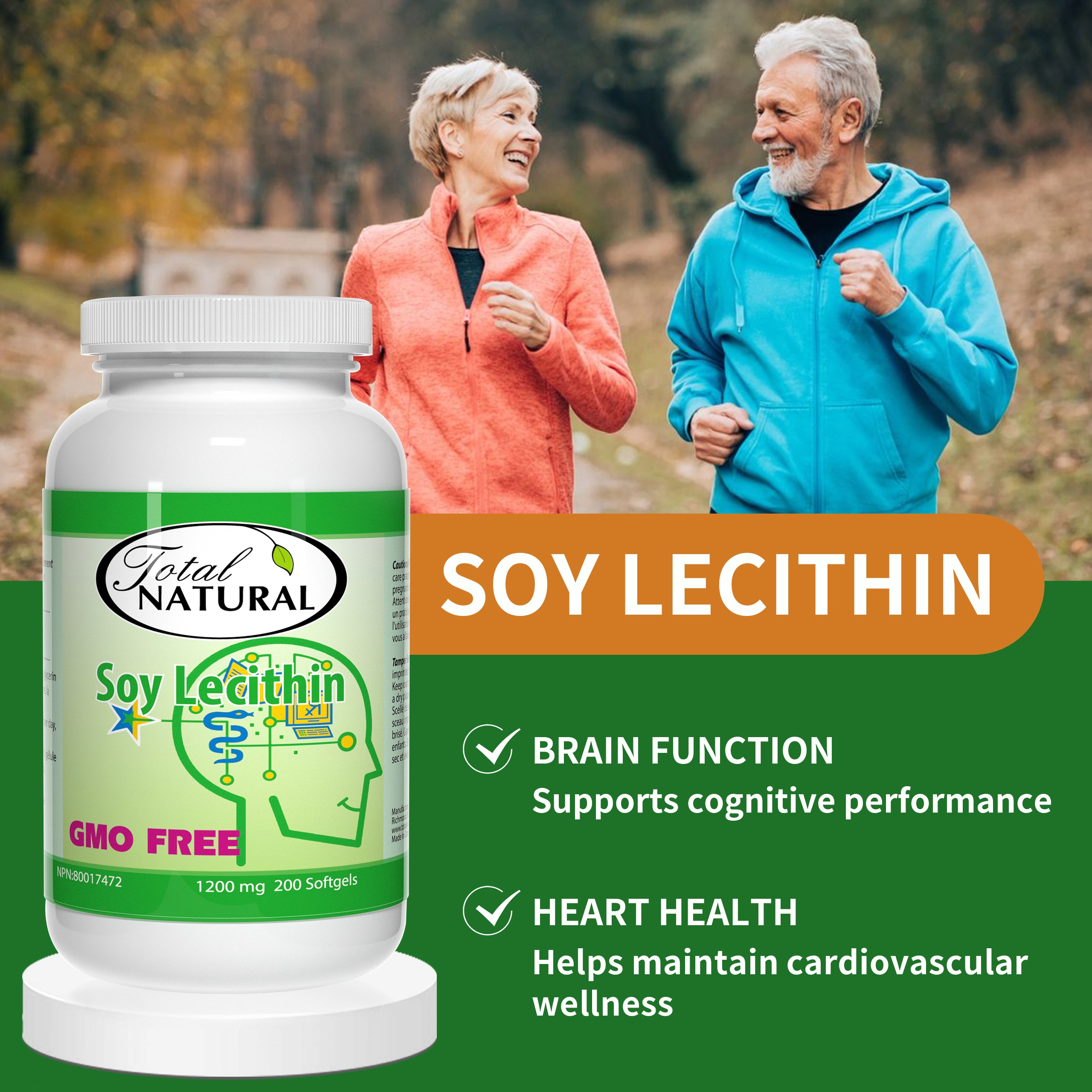 Total Natural Soy Lecithin 1200mg 200s