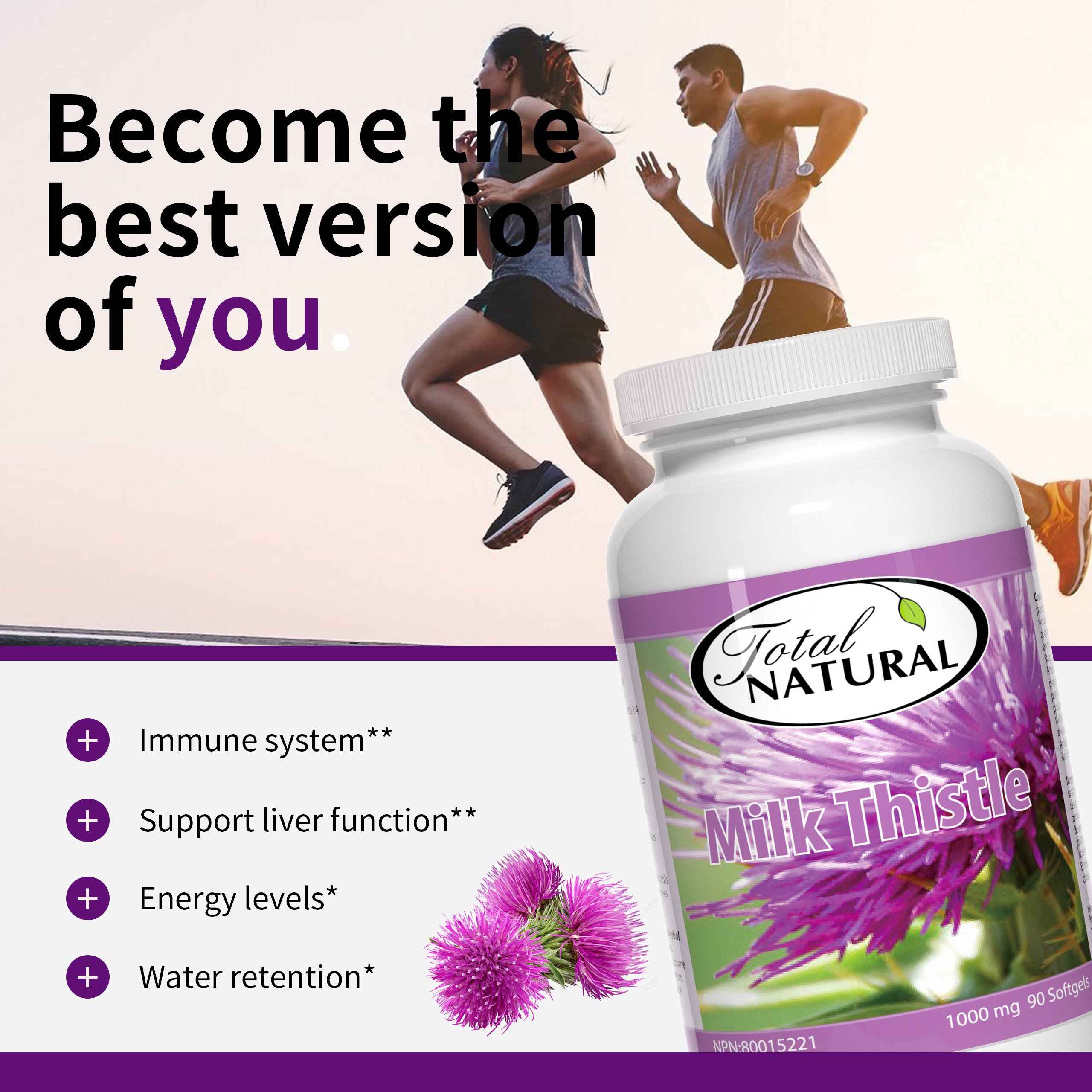 Total Natural Milk Thistle 1000mg 90s