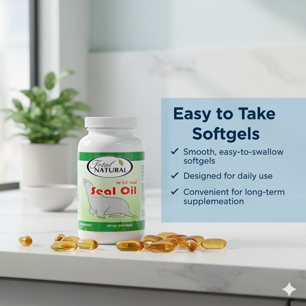 Total Natural Wild Seal Oil 500mg 250s
