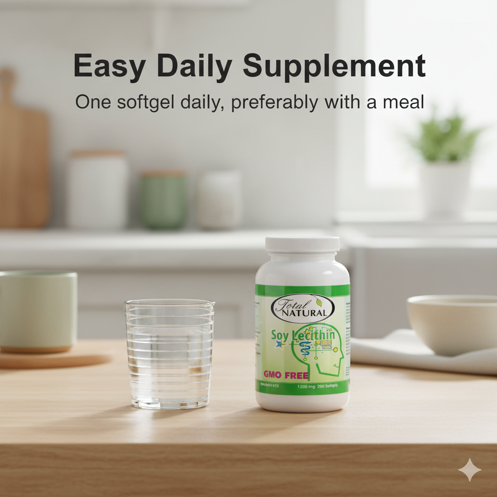 Total Natural Soy Lecithin 1200mg 200s