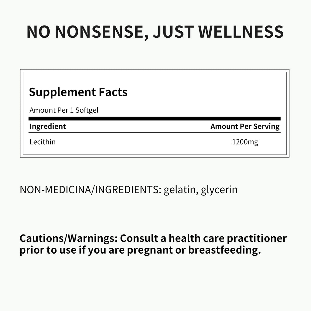 Total Natural Soy Lecithin 1200mg 200s