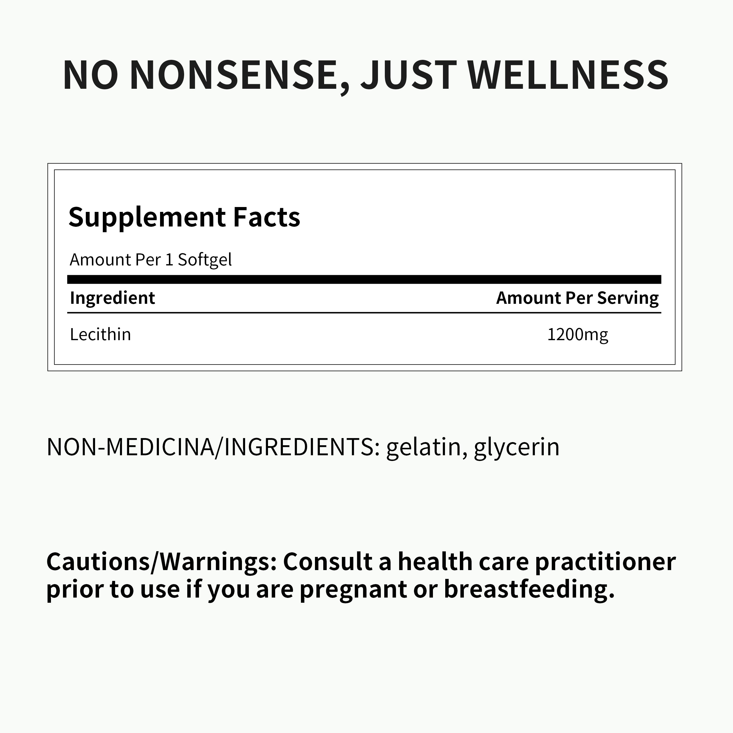 Total Natural Soy Lecithin 1200mg 200s