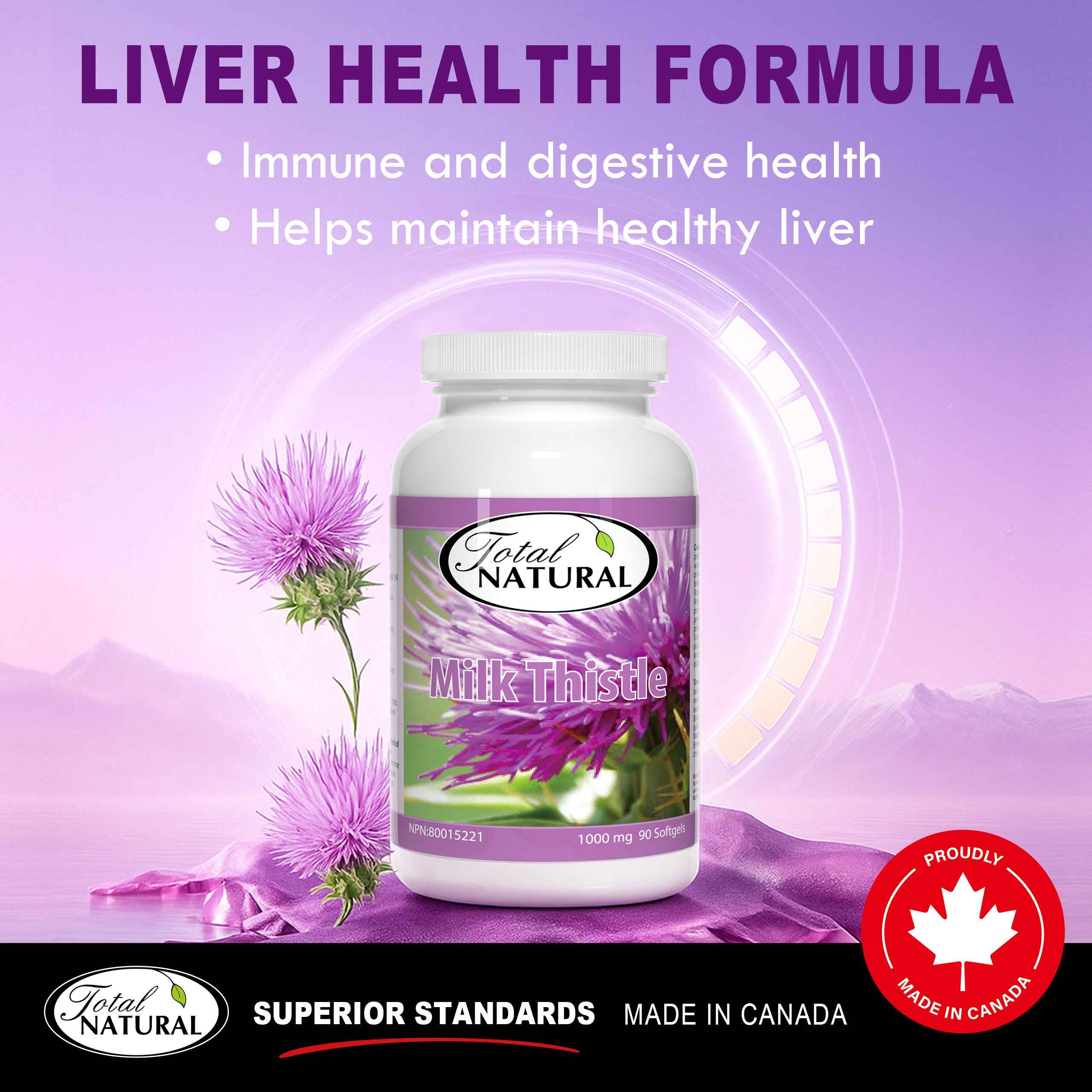 Total Natural Milk Thistle 1000mg 90s