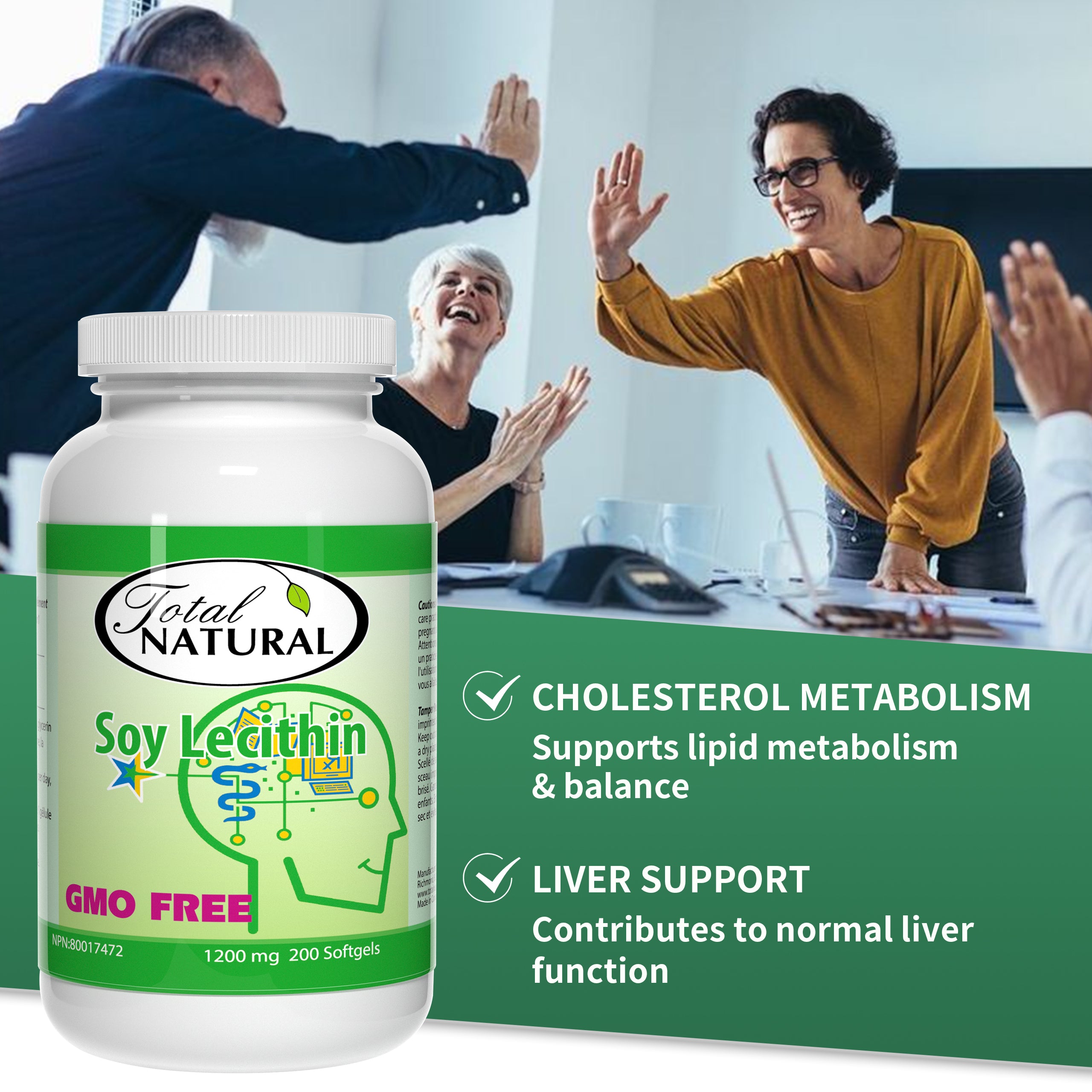 Total Natural Soy Lecithin 1200mg 200s