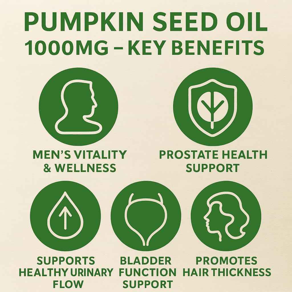 Total Natural Pumpkin Seed Oil 1000mg 180s
