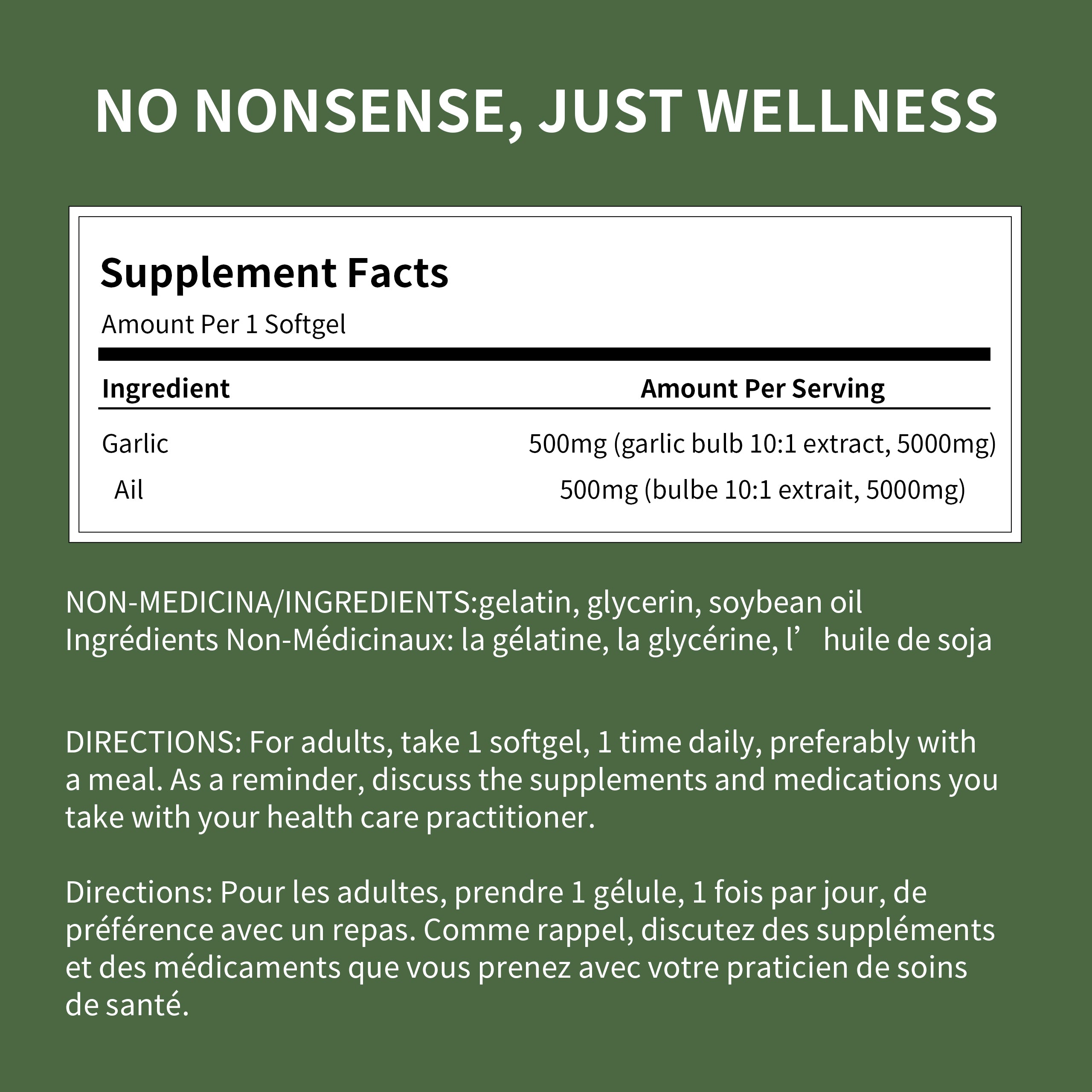 Total Natural Garlic Extract 5000mg 200s