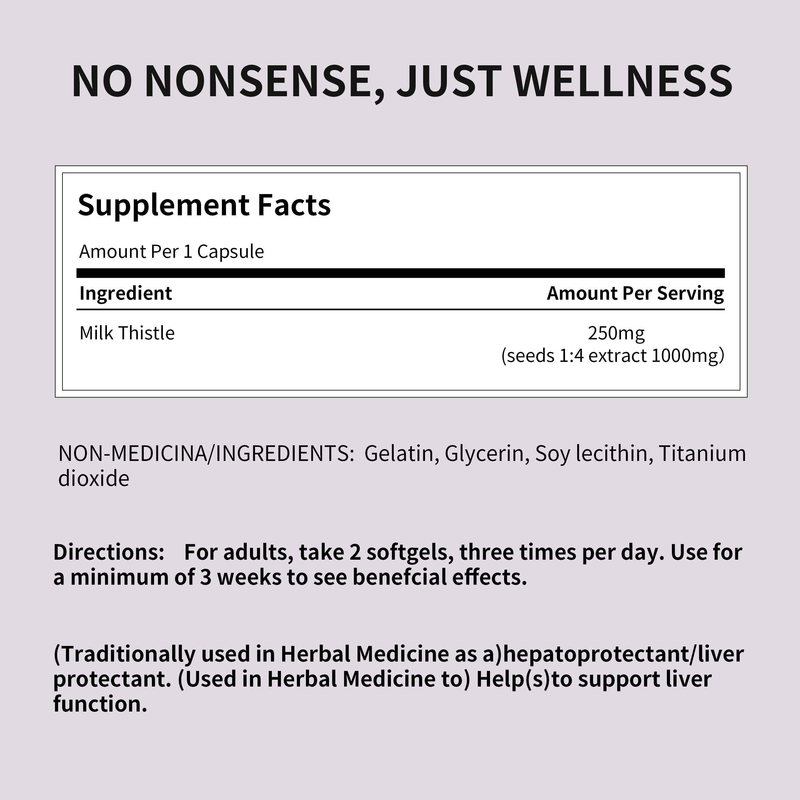 Total Natural Milk Thistle 1000mg 90s