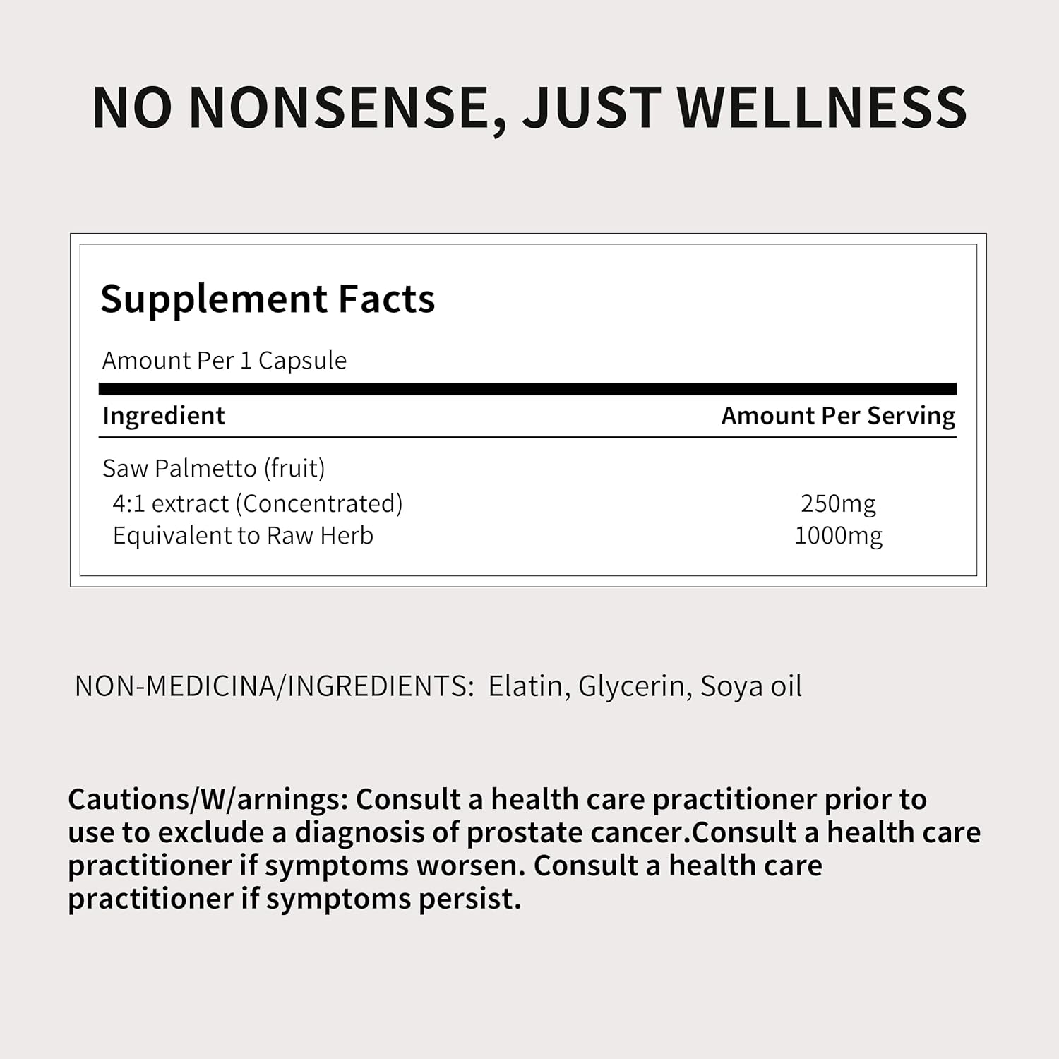 Total Natural Saw Palmetto 1000mg 90s