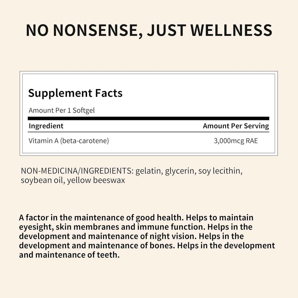 Total Natural Beta-Carotene 10000iu 250s