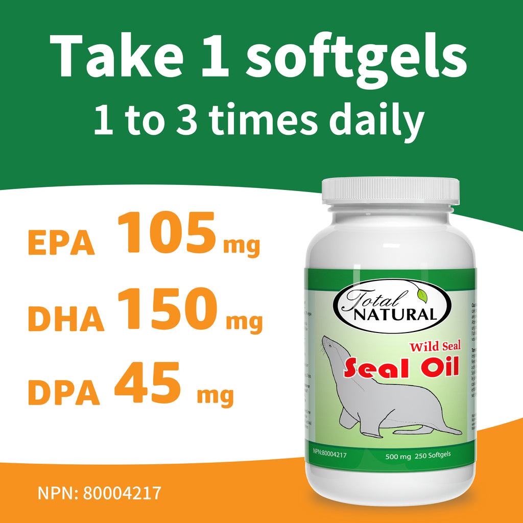 Total Natural Wild Seal Oil 500mg 250s