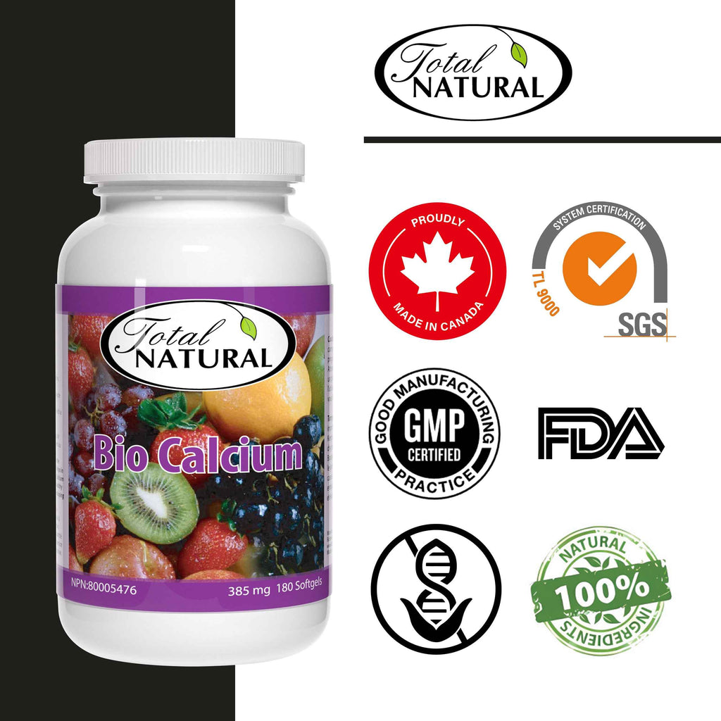 Total Natural Bio Calcium 385mg 180s
