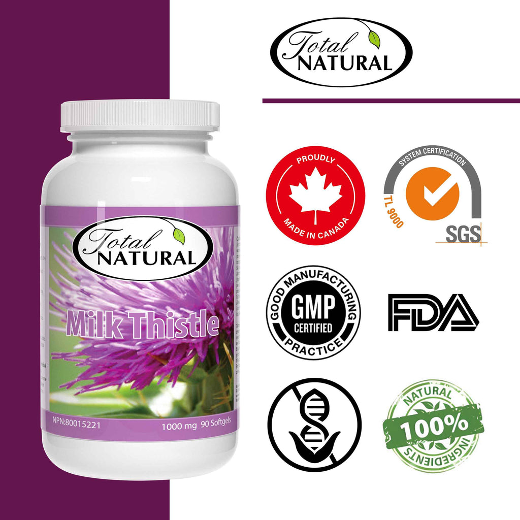 Total Natural Milk Thistle 1000mg 90s