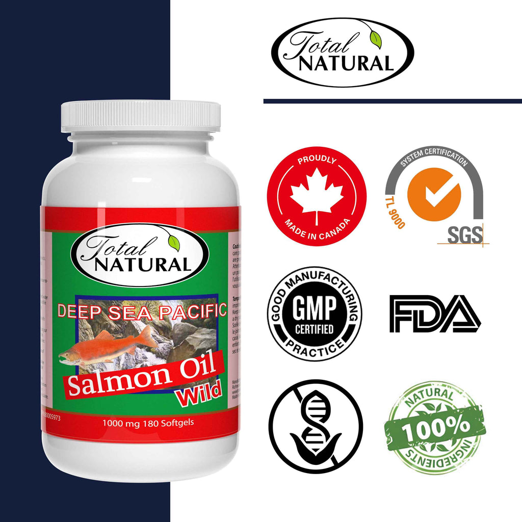 Total Natural Salmon Fish Oil 1000mg 180s