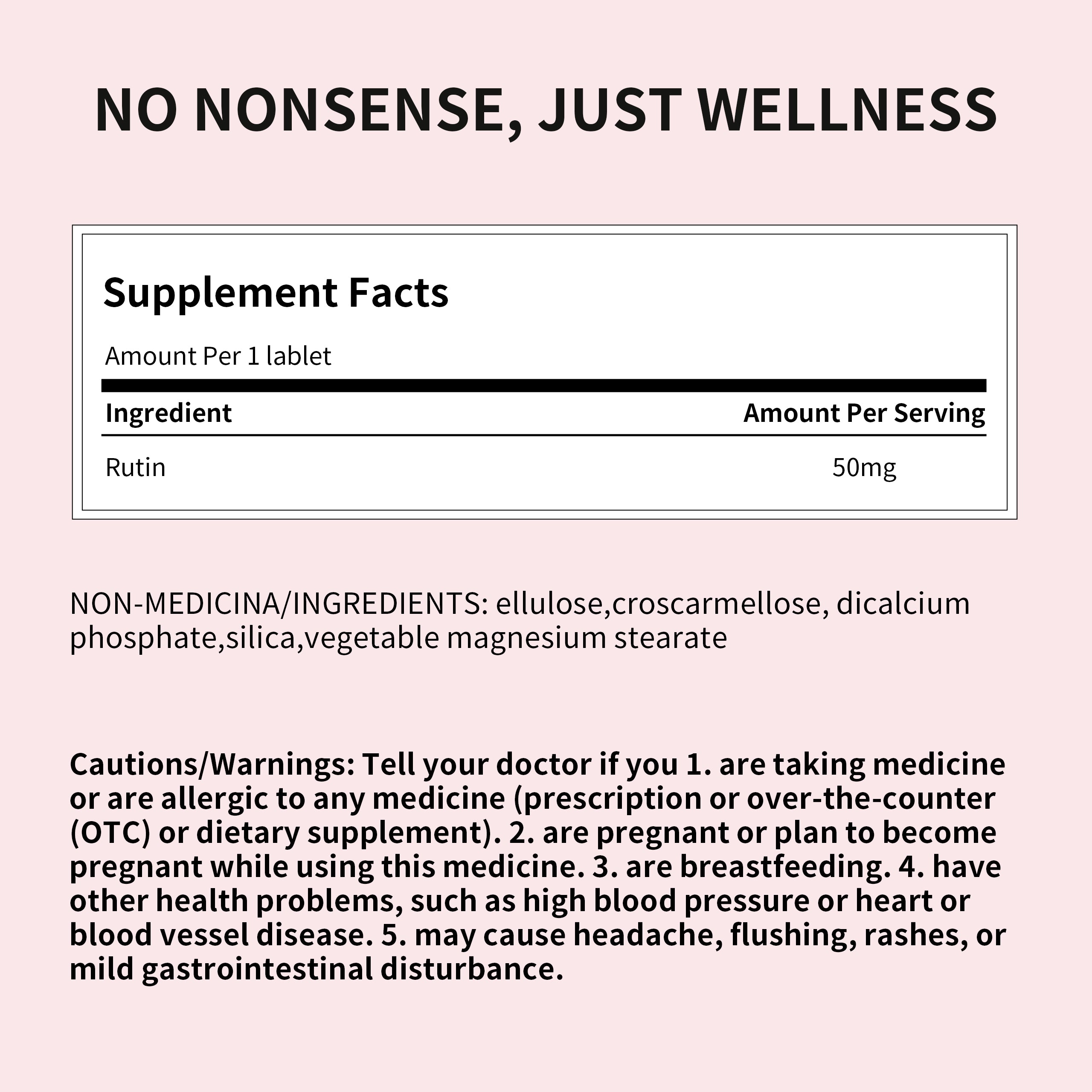 Total Natural Rutin Antioxidant 50mg 90t