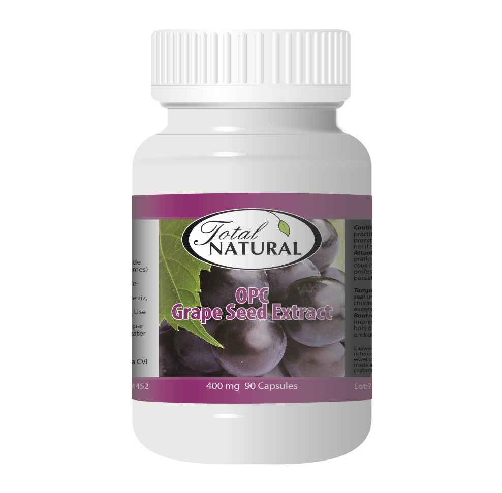 Total Natural OPC Grape Seed Extract 400mg 90c